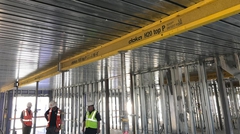 Versa-Dek® on steel stude with shoring beams in place