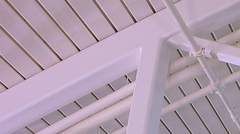 Detail of painted Versa-Dek® Acoustical roof deck showing perforations