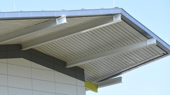 Detail of roof overhang featuring Versa-Dek® roof deck