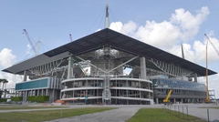 Miami Dolphins stadium under construction near completion