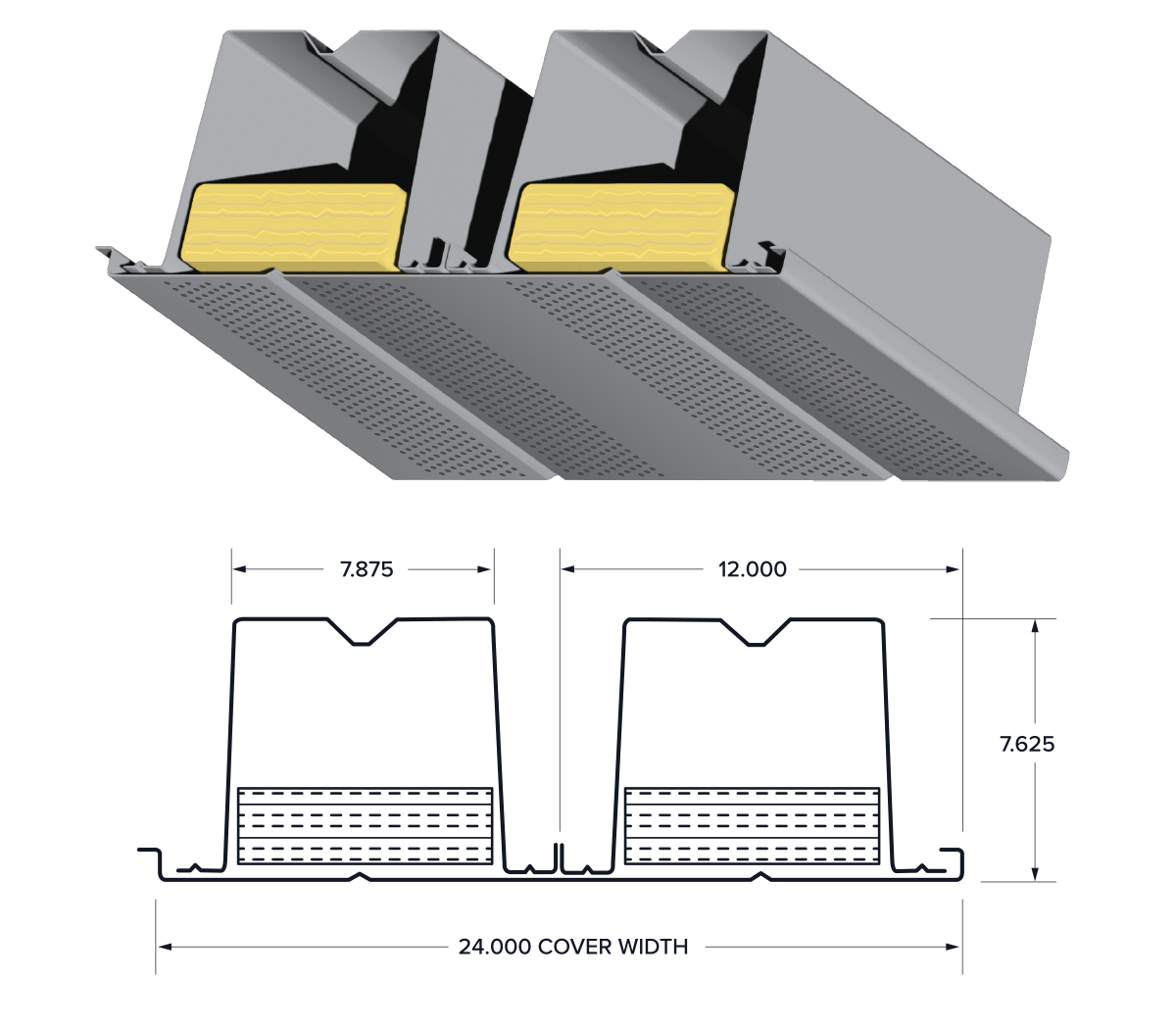 Deep-Dek® 7.5 Cellular Acoustical Profile