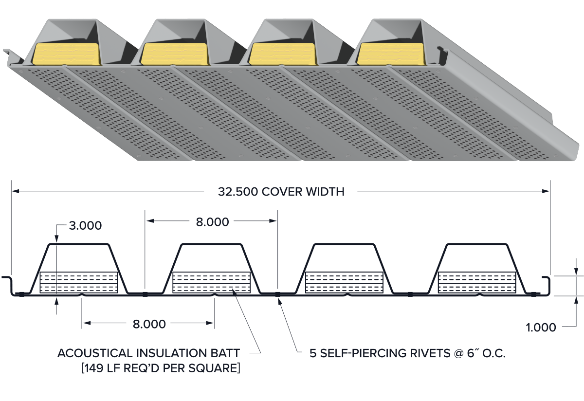 NW32CA® Acoustical Deck Profile